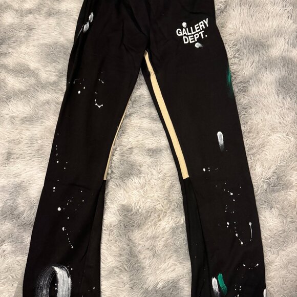 Gallery Dept Painted Flare Sweatpants Black Size Medium or Large - Picture 1 of 3